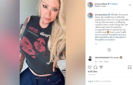Jenna Jameson's declares her wight loss.